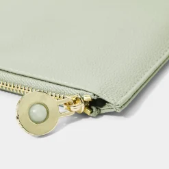 Katie Loxton Sentiment Pouches | Mother Of The Groom Gifts*'Thank You For Helping Me Tie The Knot' Pouch Sage Green
