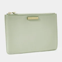 Katie Loxton Sentiment Pouches | Mother Of The Groom Gifts*'Thank You For Helping Me Tie The Knot' Pouch Sage Green