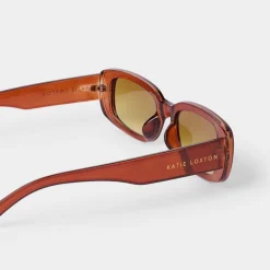 Katie Loxton Women's Sunglasses | Honeymoon Gifts*Venice Rectangle Sunglasses Amber