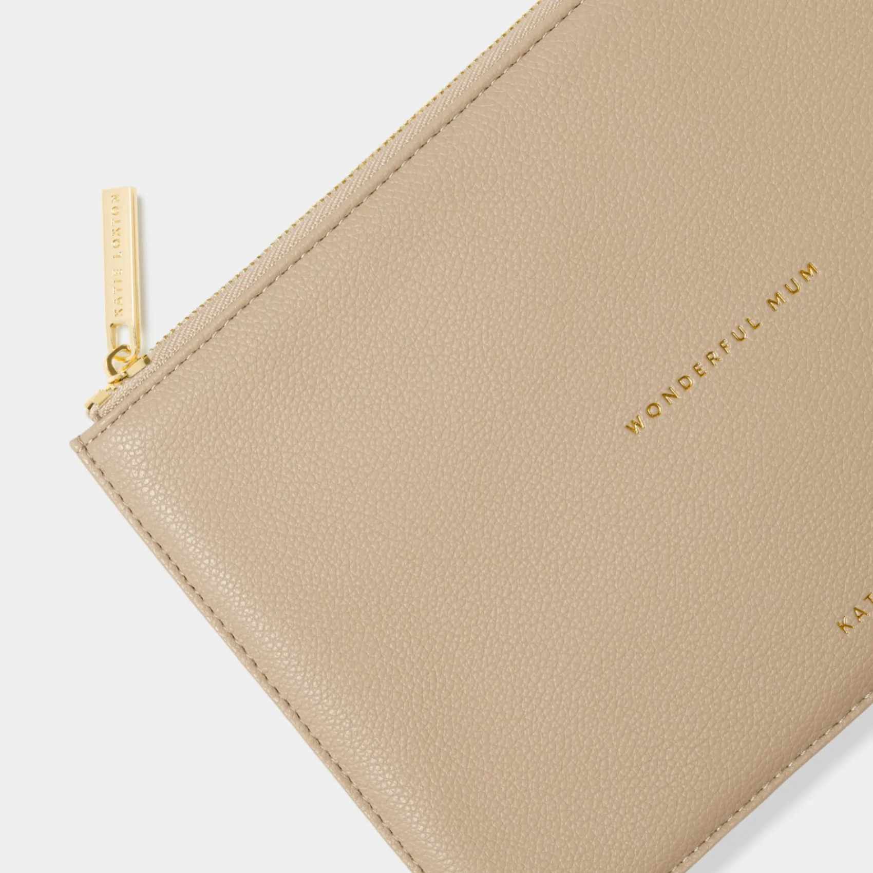 Katie Loxton Sentiment Pouches | Mother Of The Groom Gifts*'Wonderful Mum' Sentiment Pouch Light Taupe