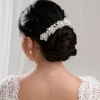 Lace & Favour Pearl Hair Accessories | Silver Hair Accessories*Laura Statement Pearl Bridal Headpiece Ivory/ Silver