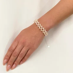 Lace & Favour Pearl Jewellery | Silver Wedding Jewellery*Lileta Freshwater Pearl Bridal Bracelet Ivory