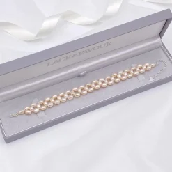 Lace & Favour Pearl Jewellery | Silver Wedding Jewellery*Lileta Freshwater Pearl Bridal Bracelet Ivory