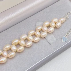 Lace & Favour Pearl Jewellery | Silver Wedding Jewellery*Lileta Freshwater Pearl Bridal Bracelet Ivory