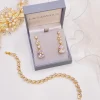 Lace & Favour Bride Gifts | Crystal Jewellery*Lilibeth Cubic Zirconia Drop Earrings Gold