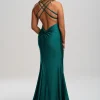 Linzi Jay Linzi Jay Prom Dresses | Teal Prom Dresses*V Neck Backless Mermaid Prom Dress with Crossover Straps