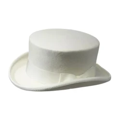 Poirier Bridal Hats*Loulou Bridal Top Hat with Bow Detail Ivory