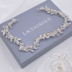 Twilight Designs Prom Headbands & Tiaras | Crystal Hair Accessories*Lucille Crystal and Diamante Wedding Hair Vine Silver