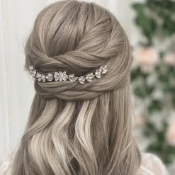 Lace & Favour Prom Hair Clips & Combs | Bridesmaid Gifts*Luna Small Crystal Embellished Wedding Hair Comb Silver