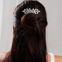 Lace & Favour Prom Hair Clips & Combs | Bride Gifts*Lustre Crystal Spray Wedding Hair Comb Silver
