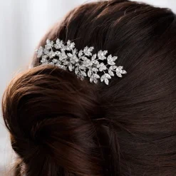 Lace & Favour Prom Hair Clips & Combs | Bride Gifts*Lustre Crystal Spray Wedding Hair Comb Silver