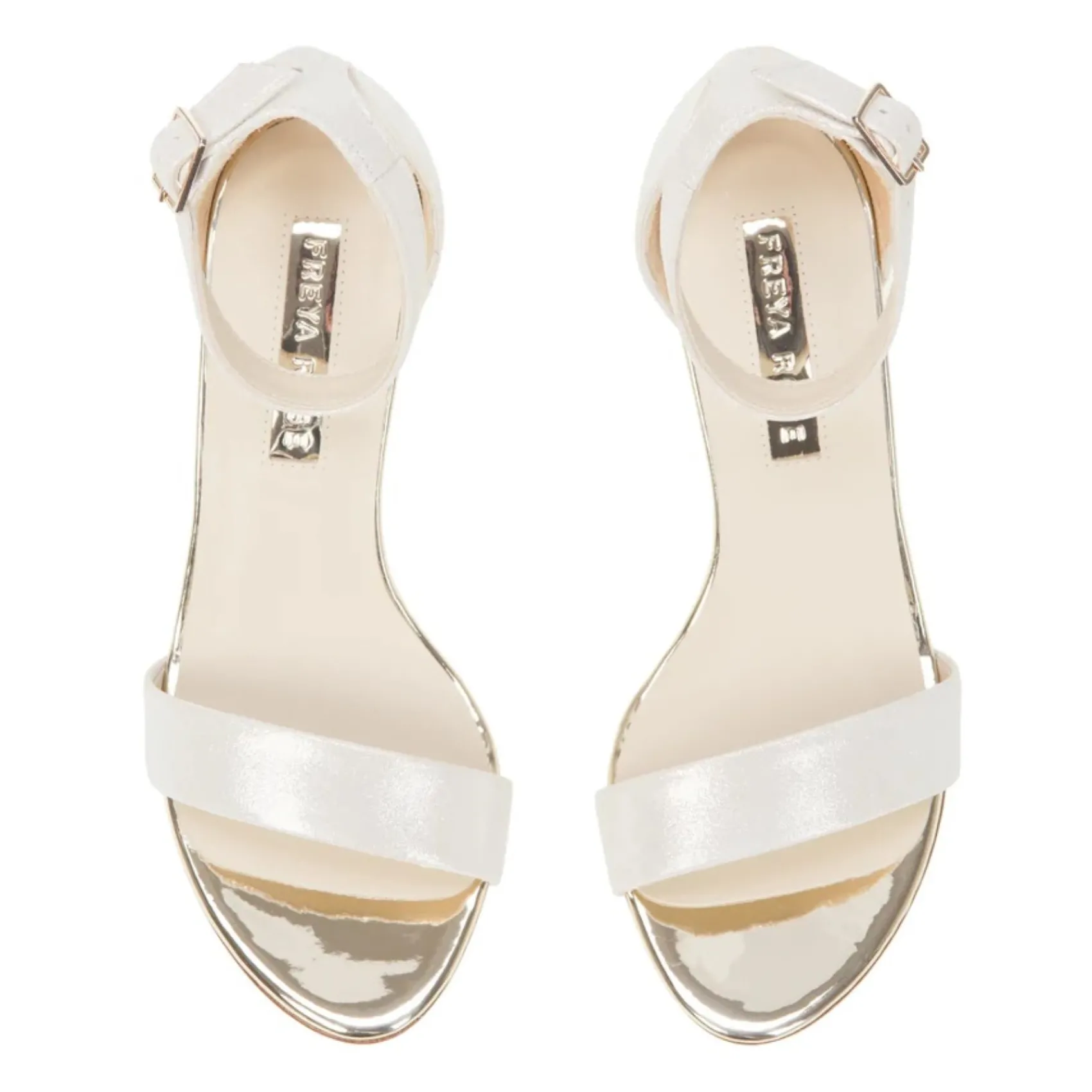 Freya Rose Wedding Guest Shoes | Mother Of The Bride Shoes*Martene Midi Suede Mother of Pearl Block Heel Sandals Champagne