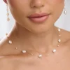 Lace & Favour Bride Gifts | Pearl Jewellery*Mereia Illusion Freshwater Pearl Necklace Ivory/ Silver