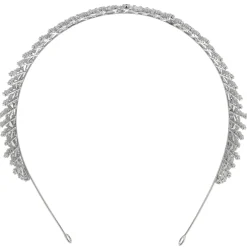 Lace & Favour Crystal Hair Accessories | Silver Hair Accessories*Millennium Cubic Zirconia Crystal Wedding Tiara Silver