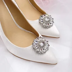 Lace & Favour Bride Gifts | Shoe Jewellery*Miracle Statement Crystal Shoe Clips