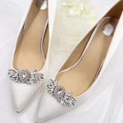 Lace & Favour Shoe Jewellery | Shoe Clips*Mirage Vintage Inspired Crystal Embellished Shoe Clips
