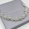 Twilight Designs Prom Headbands & Tiaras | Crystal Hair Accessories*Nadine Floral Crystal and Diamante Hair Vine Silver