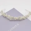 Twilight Designs Vintage Headpieces | Pearl Hair Accessories*Odette Vintage Inspired Pearl and Diamante Bridal Headband Ivory/ Silver