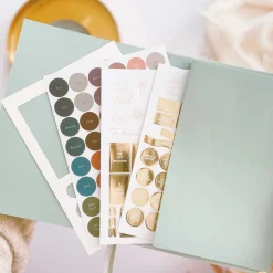 Blush & Gold Wedding Planner Books | Engagement Gifts*Olive Leaves Luxury Wedding Planner Book White/ Pale Green/ Gold
