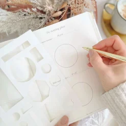 Blush & Gold Wedding Planner Books | Engagement Gifts*Olive Leaves Luxury Wedding Planner Book White/ Pale Green/ Gold