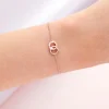 Olivia Burton Women's Jewellery | Bridesmaid Gifts*Bejewelled Rose Gold Interlink Chain Bracelet