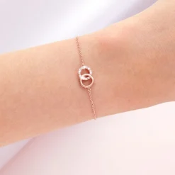 Olivia Burton Women's Jewellery | Bridesmaid Gifts*Bejewelled Rose Gold Interlink Chain Bracelet