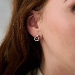 Olivia Burton Women's Jewellery | Engagement Gifts*Bejewelled Rose Gold Interlink Drop Stud Earrings