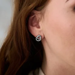 Olivia Burton Women's Jewellery | Engagement Gifts*Bejewelled Silver Interlink Drop Stud Earrings