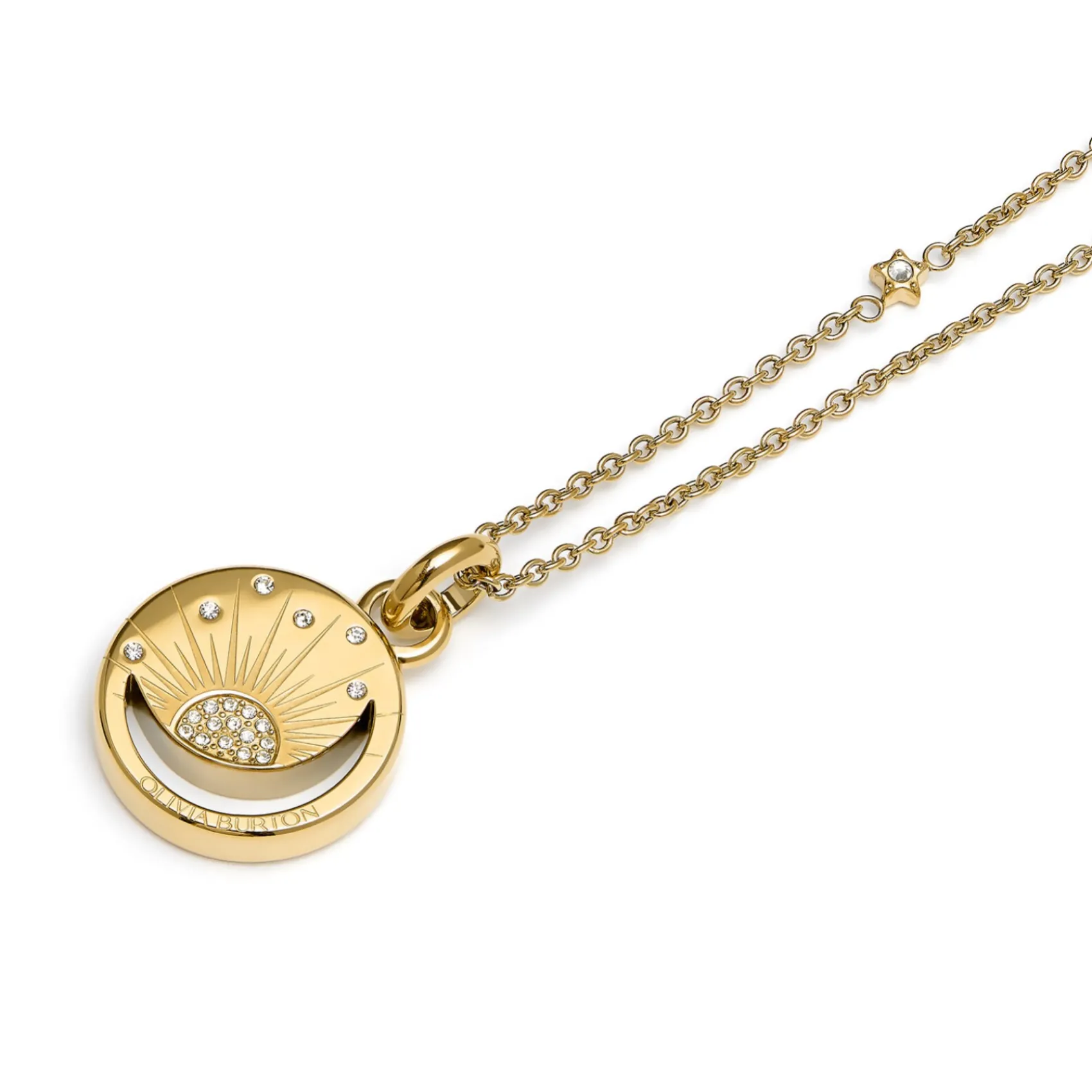 Olivia Burton Women's Jewellery | Honeymoon Gifts*Celestial Sun Gold Plated Pendant Necklace