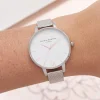 Olivia Burton Women's Watches | Bride Gifts*Classic 38mm White and Silver Mesh Watch