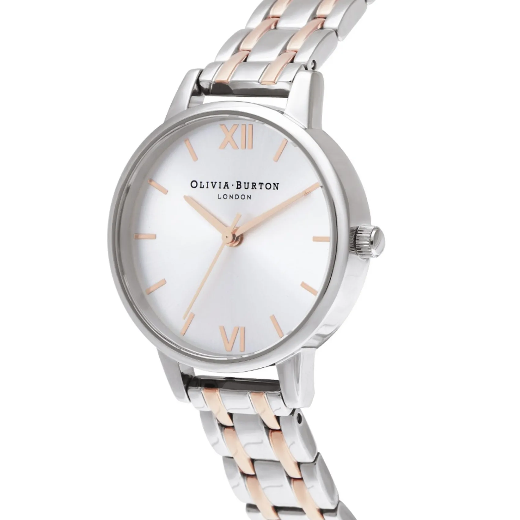 Olivia Burton Women's Watches | Bride Gifts*Classic 30mm Silver and Rose Gold Bracelet Watch