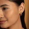 Olivia Burton Women's Jewellery | Honeymoon Gifts*Ever Stacked Claw Gold Plated Hoop Earrings