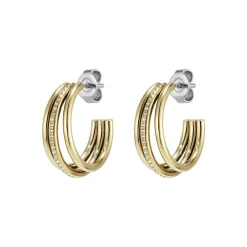 Olivia Burton Women's Jewellery | Honeymoon Gifts*Ever Stacked Claw Gold Plated Hoop Earrings