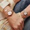 Olivia Burton Women's Watches | Bride Gifts*Floral 30mm White and Rose Gold Mesh Watch