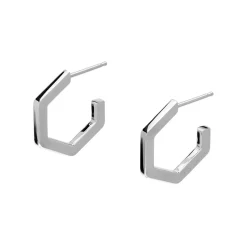 Olivia Burton Women's Jewellery | Bridesmaid Gifts*Honeycomb Silver Tone Small Hoop Earrings
