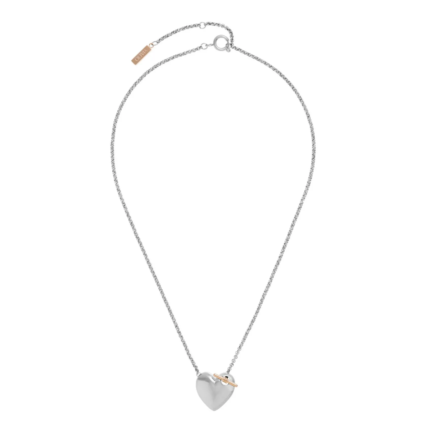 Olivia Burton Women's Jewellery | Engagement Gifts*Knot Heart Silver Pendant Necklace