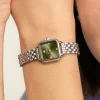 Olivia Burton Women's Watches | Mother Of The Groom Gifts*Mini Grosvenor 20mm Sage Green and Silver Bracelet Watch
