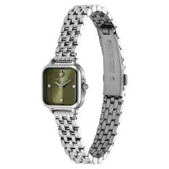 Olivia Burton Women's Watches | Mother Of The Groom Gifts*Mini Grosvenor 20mm Sage Green and Silver Bracelet Watch