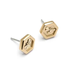 Olivia Burton Women's Jewellery | Bridesmaid Gifts*Minima Bee and Honeycomb Gold Stud Earrings