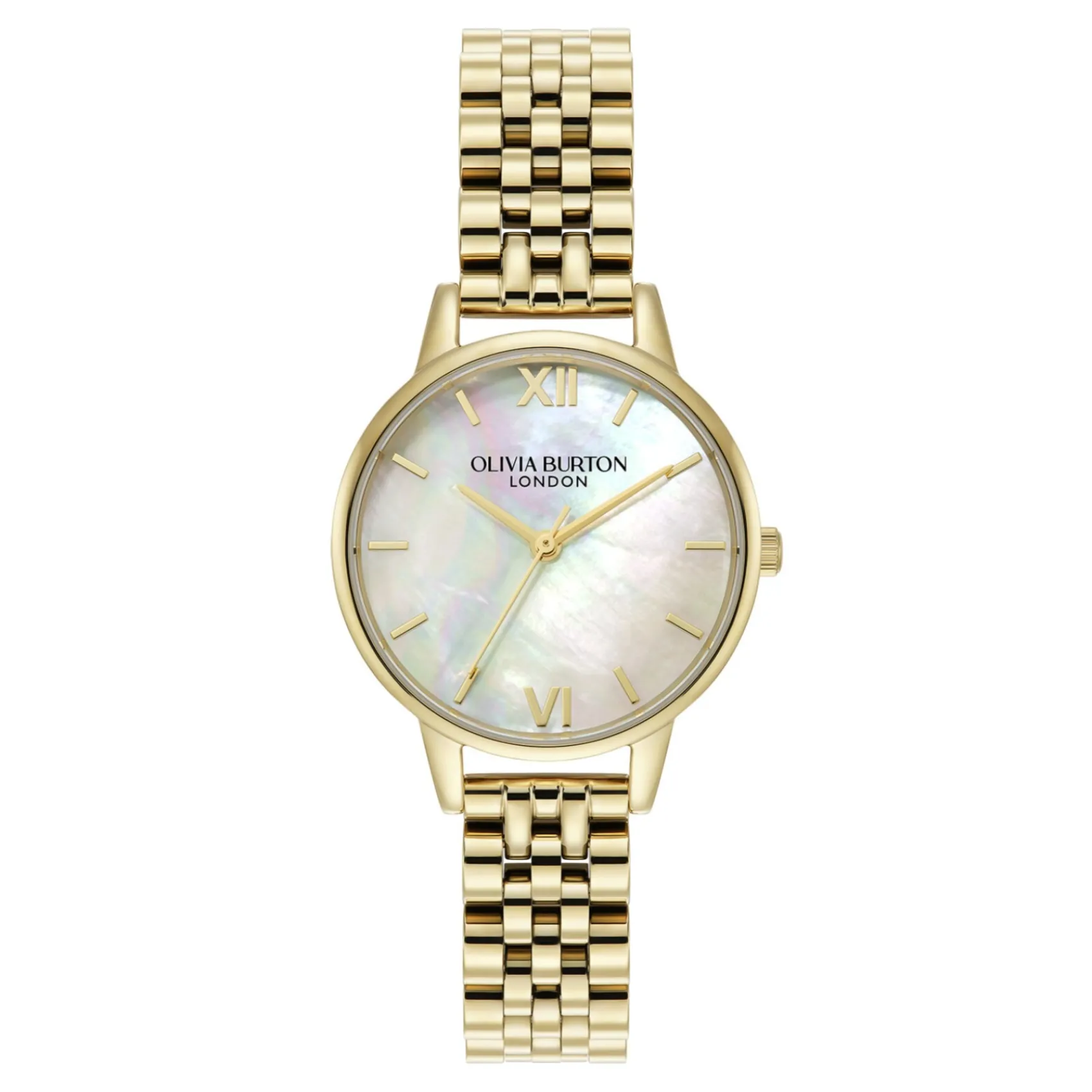 Olivia Burton Women's Watches | Bride Gifts*Mother of Pearl 30mm Gold Bracelet Watch