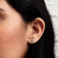 Olivia Burton Women's Jewellery | Engagement Gifts*Silver Crystal Heart Stud Earrings