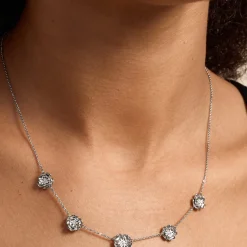Olivia Burton Women's Jewellery | Silver Wedding Jewellery*Tudor Rose Silver Tone Necklace
