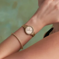 Olivia Burton Women's Watches | Mother Of The Groom Gifts*Vintage Bead 30mm Gold Mesh Watch