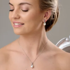 Lace & Favour Bride Gifts | Pearl Jewellery*Opulence Pearl Wedding Jewellery Set (Silver)