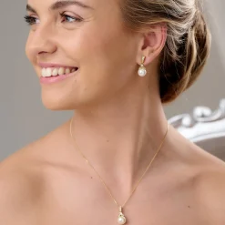 Lace & Favour Bride Gifts | Pearl Jewellery*Opulence Pearl Wedding Jewellery Set (Gold)