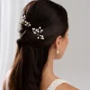 Lace & Favour Bridesmaid Gifts | Pearl Hair Accessories*Oriana Freshwater Pearl Wedding Hair Pin (Gold) Ivory/ Gold