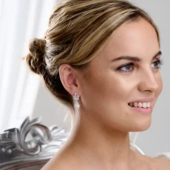 Lace & Favour Bride Gifts | Pearl Jewellery*Panama Vintage Inspired Crystal and Pearl Earrings Ivory/ Silver