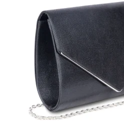 Paradox London Prom Bags | Occasion Handbags*Darcy Shimmer Box Clutch Bag Black