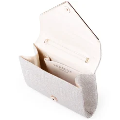 Paradox London Prom Bags | Occasion Handbags*Darcy Glitter Box Clutch Bag Champagne