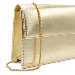 Paradox London Prom Bags | Occasion Handbags*Darlene Metallic Clutch Bag Champagne